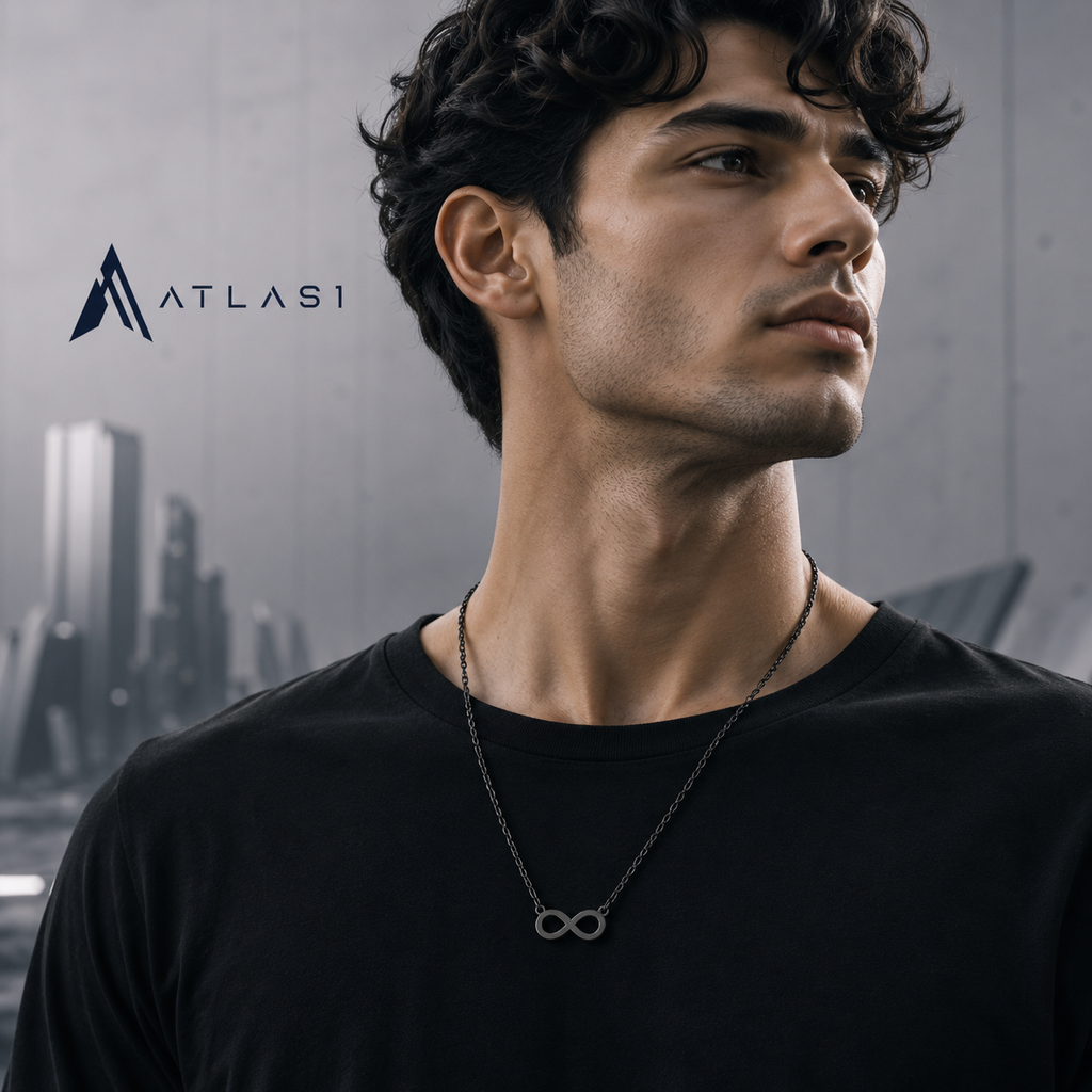 Stainless Steel Infinity Symbol Pendant Necklace