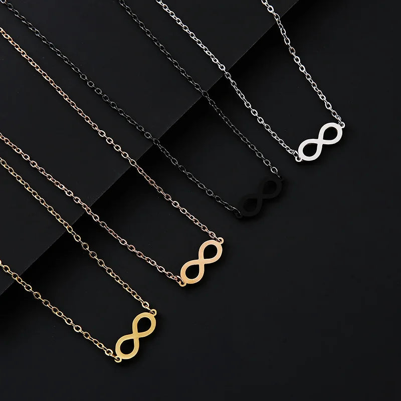 Stainless Steel Infinity Symbol Pendant Necklace
