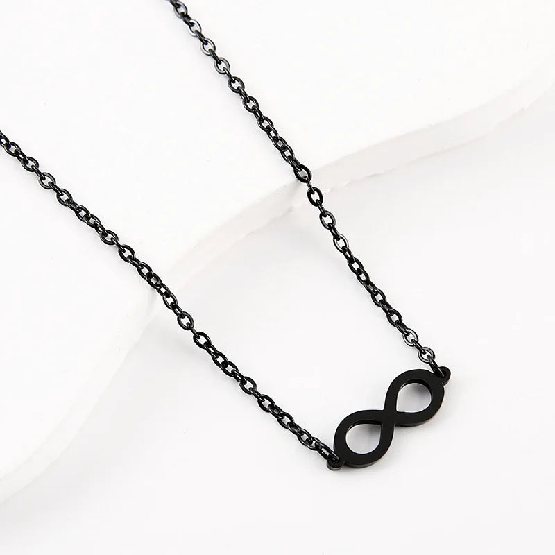 Stainless Steel Infinity Symbol Pendant Necklace
