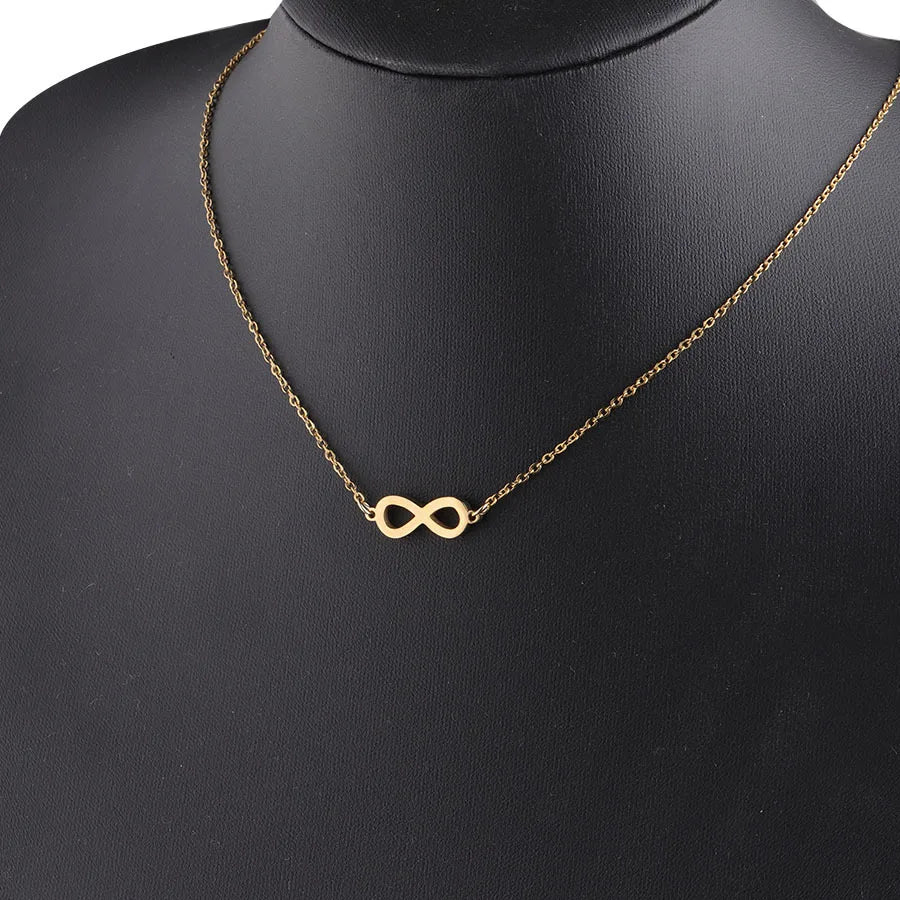 Stainless Steel Infinity Symbol Pendant Necklace
