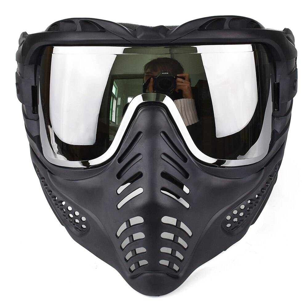 Tactical Full Face Protective Mask Masquerade Cosplay Mouth Mask Military Hunting Shooting Airsoft Paintball Goggles Mask color: BSL 