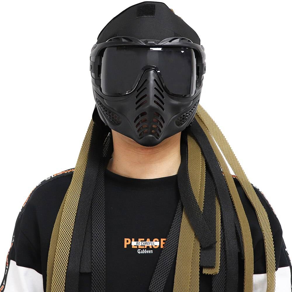 Tactical Full Face Protective Mask Masquerade Cosplay Mouth Mask Military Hunting Shooting Airsoft Paintball Goggles Mask 