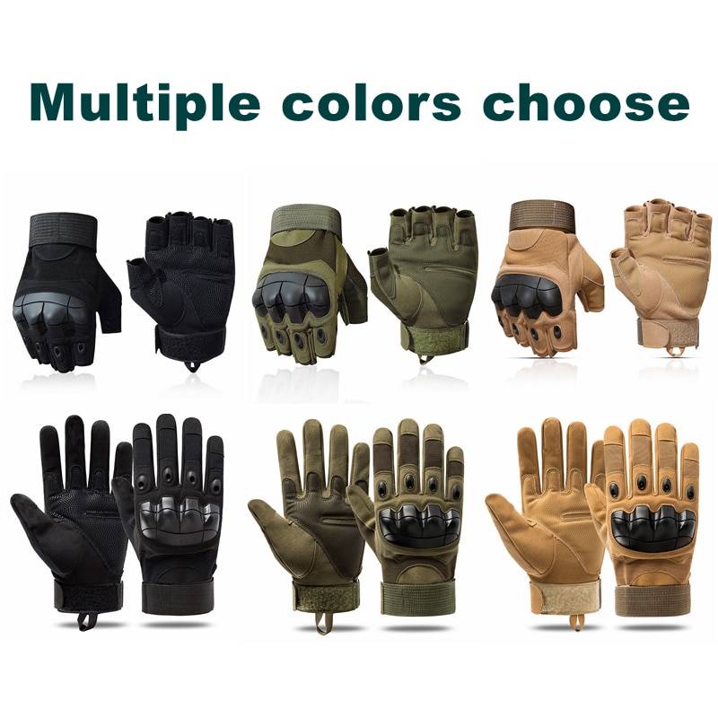 Tactical Style Shockproof Sports Techwear Gloves 