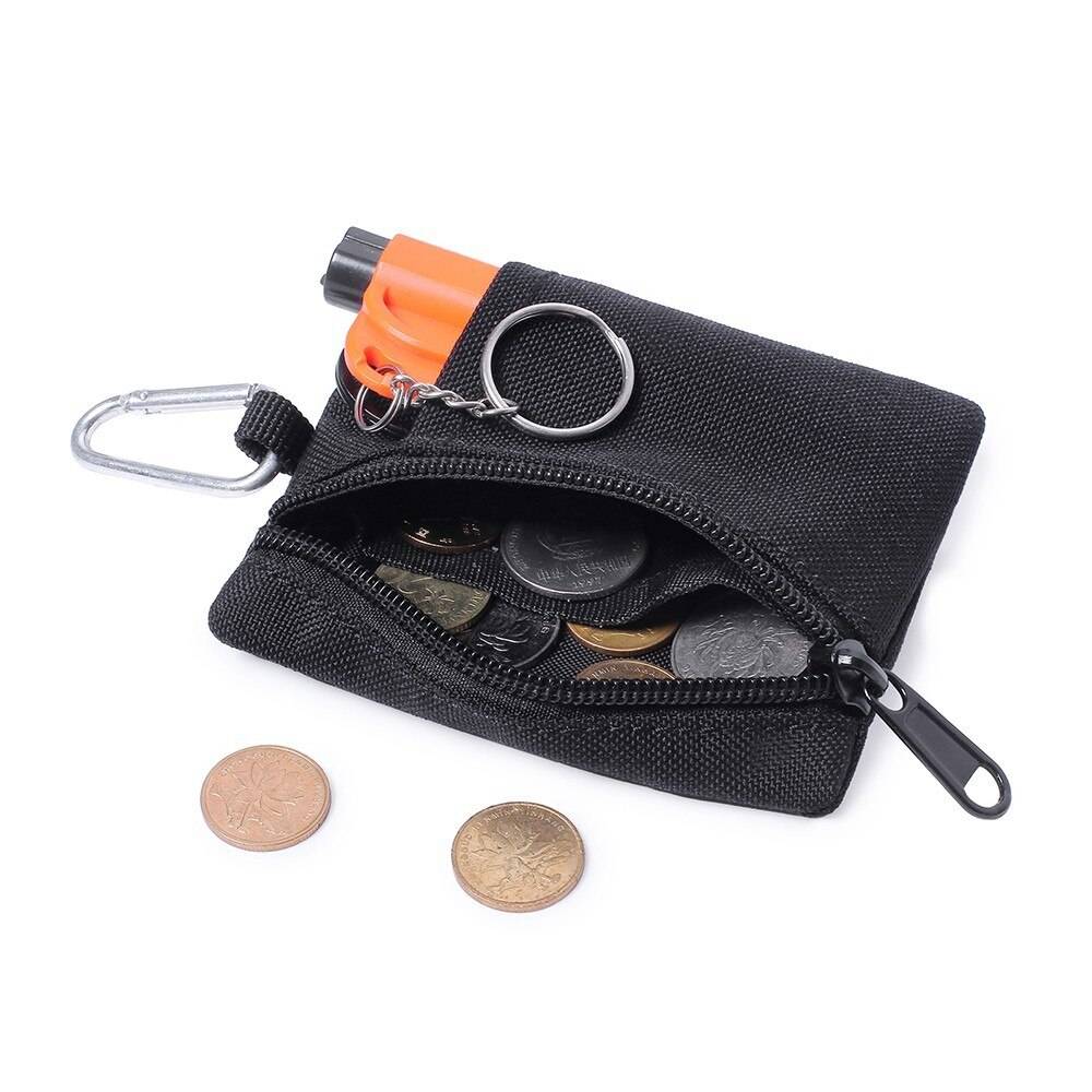 Tactical Wallet EDC Molle Pouch Portable Key Card Case Outdoor Sports Coin Purse Hunting Bag Zipper Pack Multifunctional Bag 