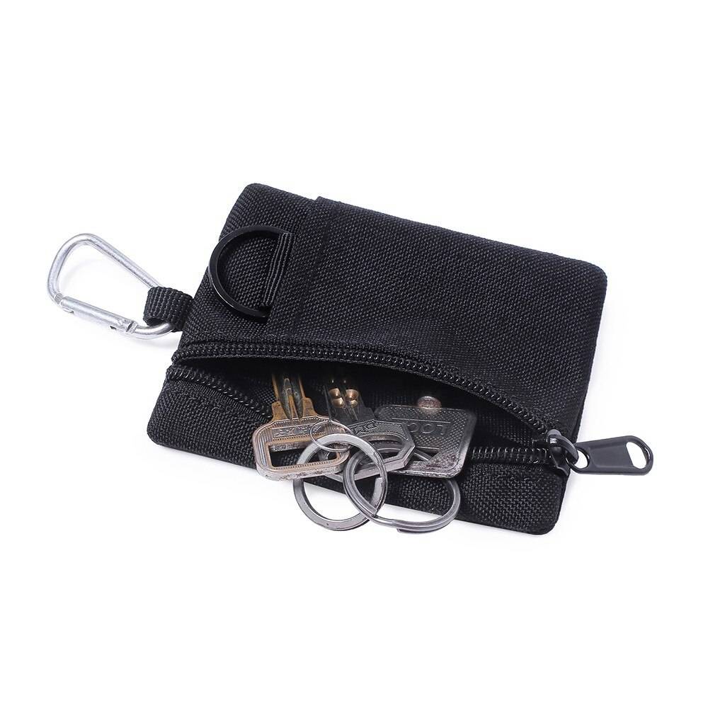 Tactical Wallet EDC Molle Pouch Portable Key Card Case Outdoor Sports Coin Purse Hunting Bag Zipper Pack Multifunctional Bag 