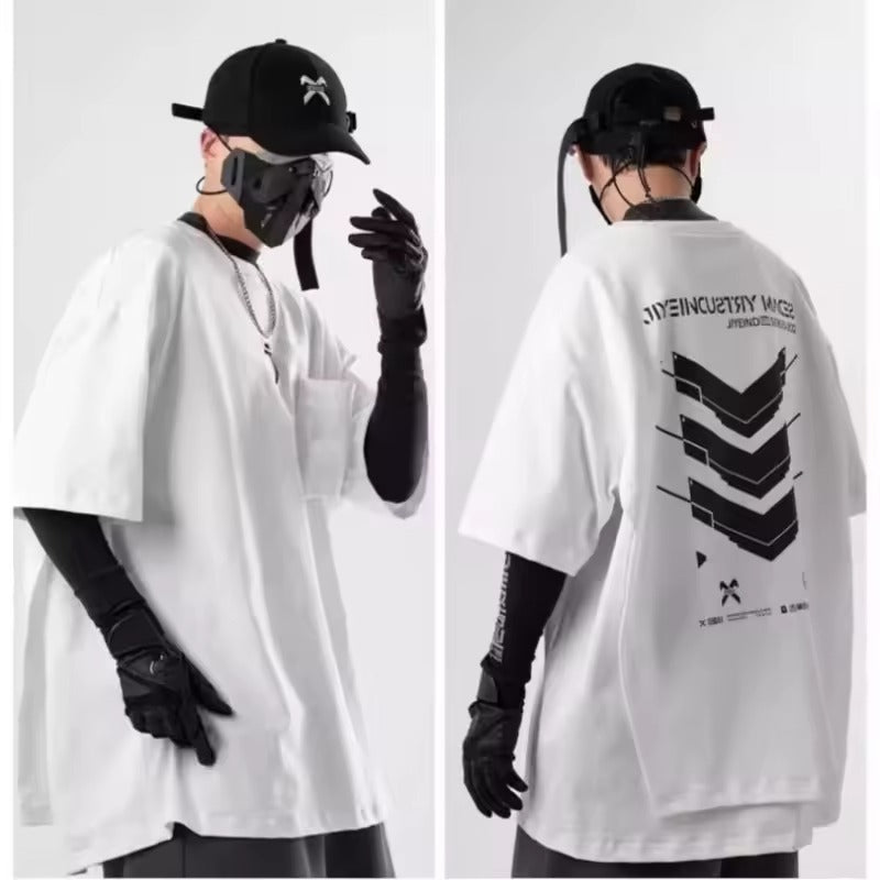 Tech Wear T-Shirt With Cape