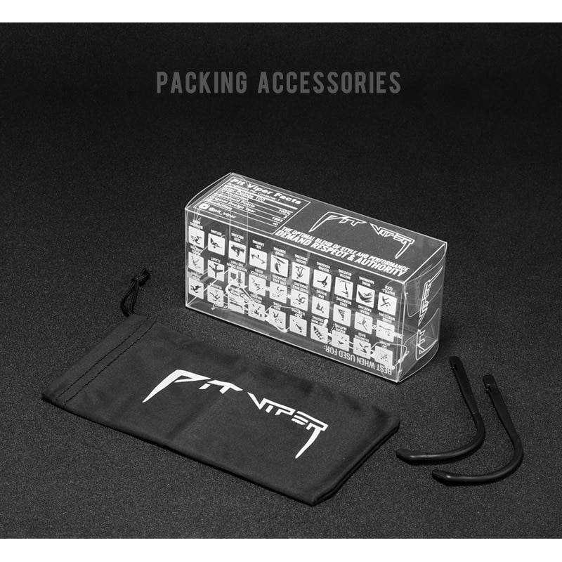 Techwear Adjustable Temple Sunglasses red pit viper double wide polarized men mirrored lens tr90 frame uv400 protection wih case 