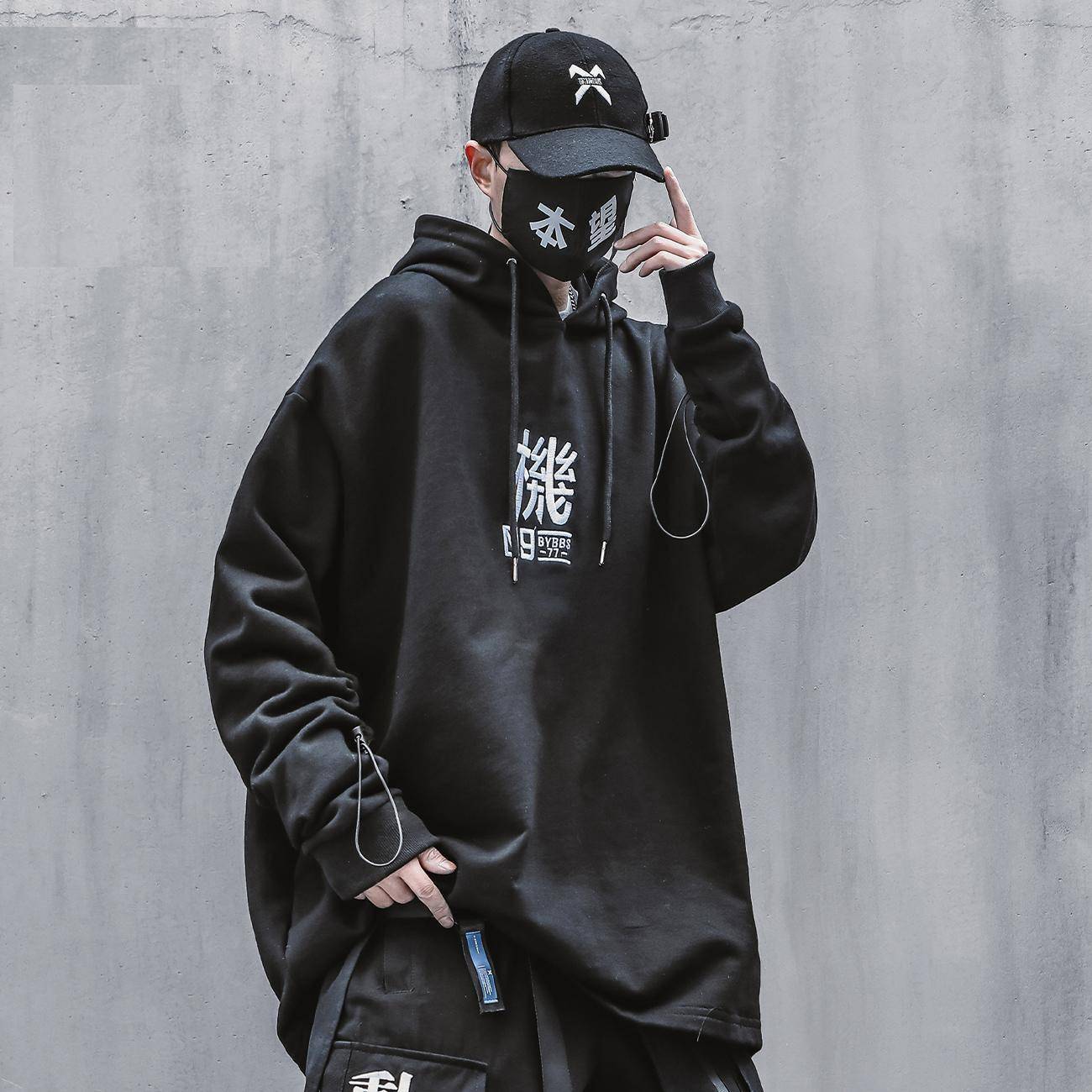 Techwear Cotton Hip Hop Hoodie 