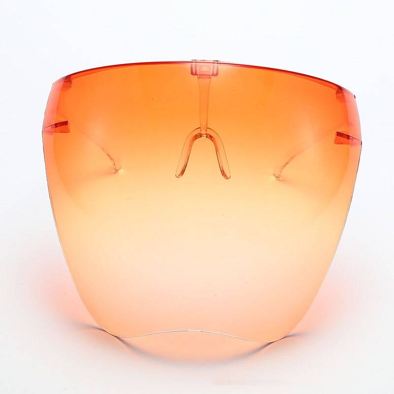 Techwear Faceshield Sun Glasses color: Gradient Orange 