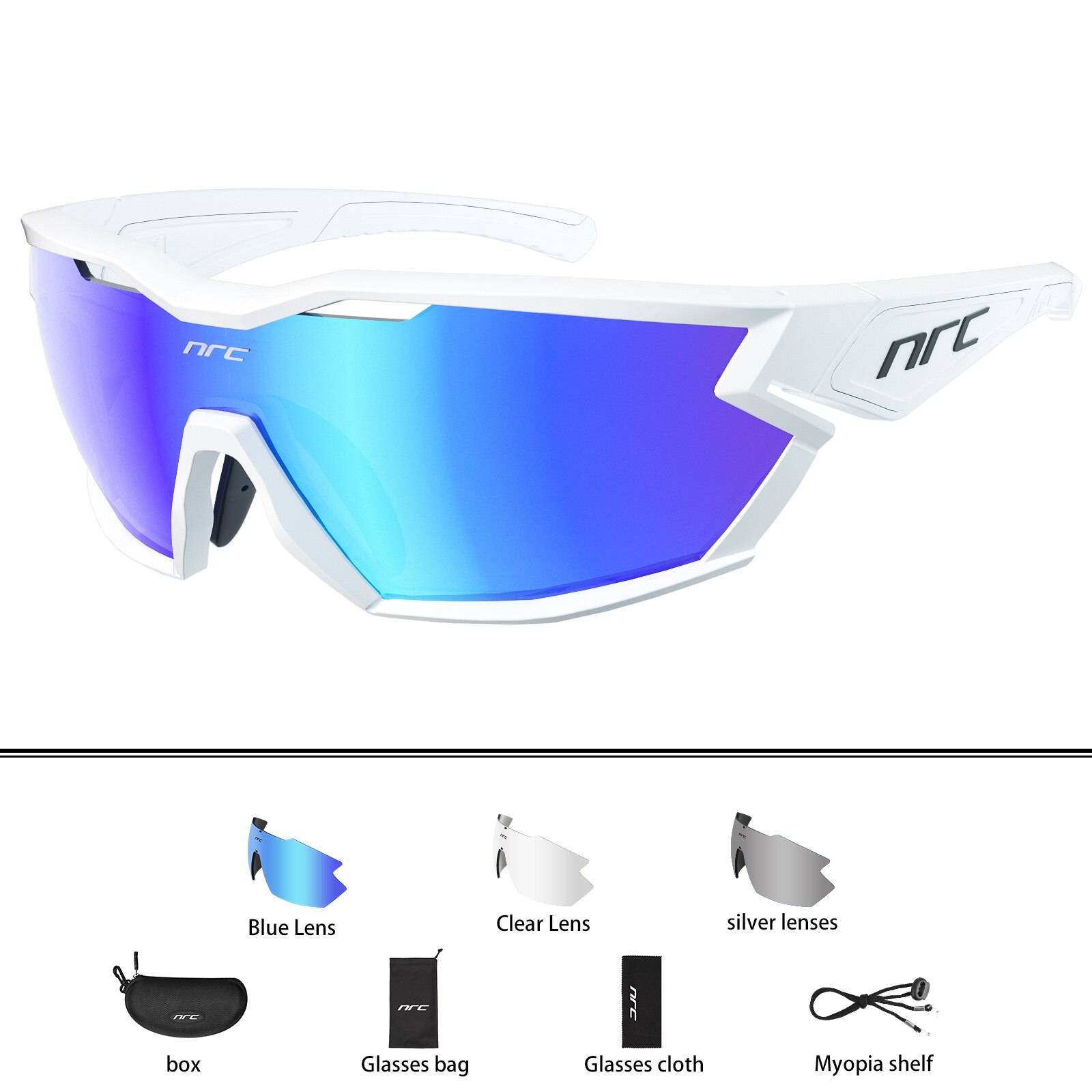 Techwear NRC P-Ride Photochromic Cycling Glasses man Mountain Bike Bicycle Sport Cycling Sunglasses MTB Cycling Eyewear woman color: 03 Lenses Color: Photochromic-2lens 