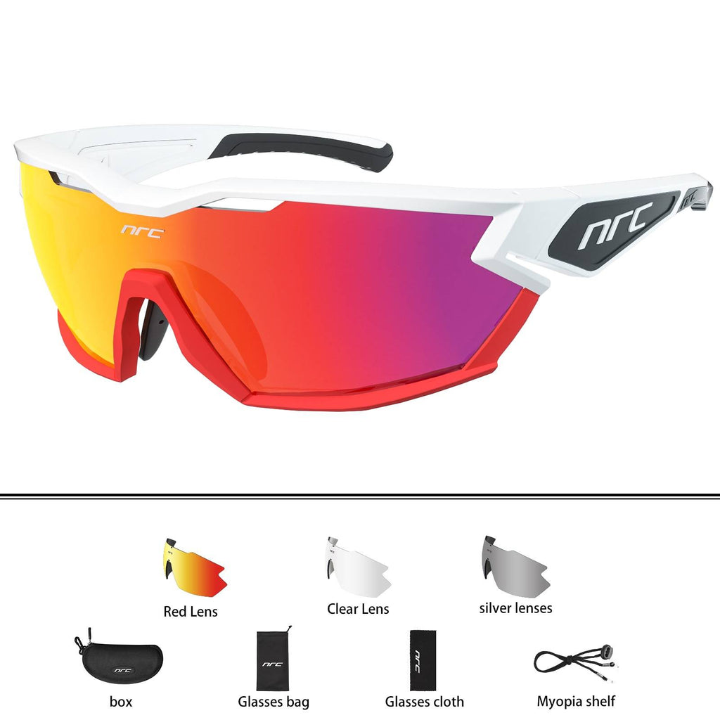 Techwear NRC P-Ride Photochromic Cycling Glasses man Mountain Bike Bicycle Sport Cycling Sunglasses MTB Cycling Eyewear woman color: 09 Lenses Color: Photochromic-2lens 