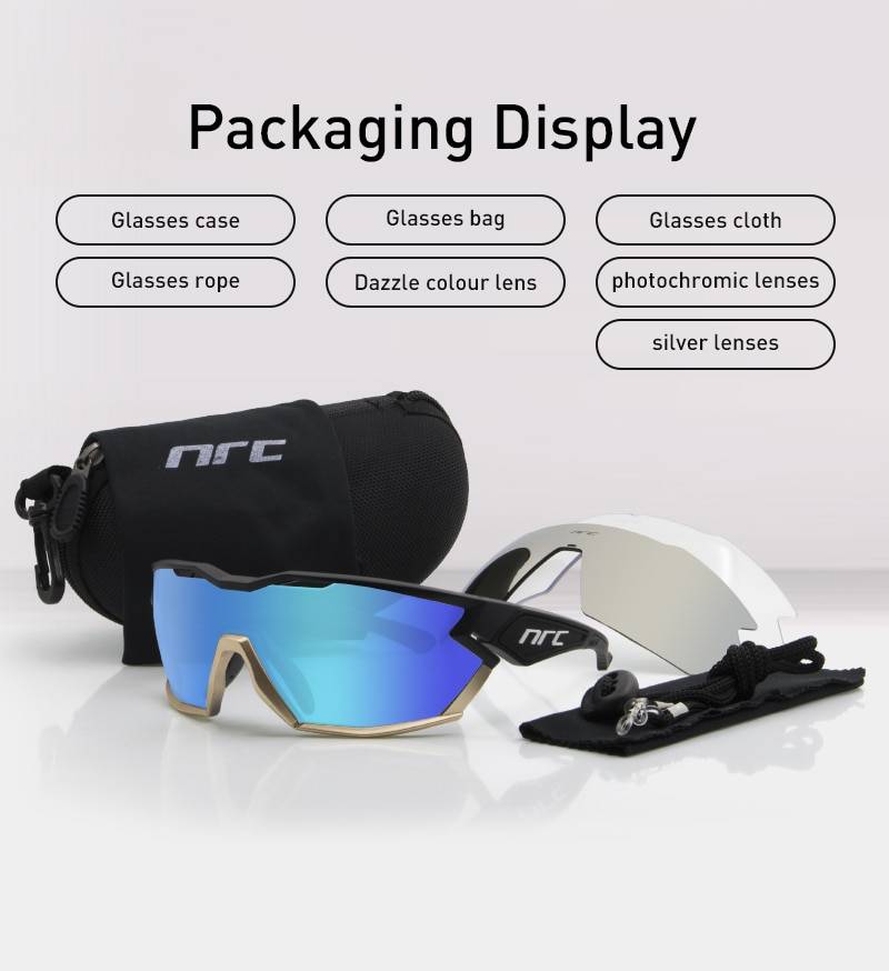 Techwear NRC P-Ride Photochromic Cycling Glasses man Mountain Bike Bicycle Sport Cycling Sunglasses MTB Cycling Eyewear woman 
