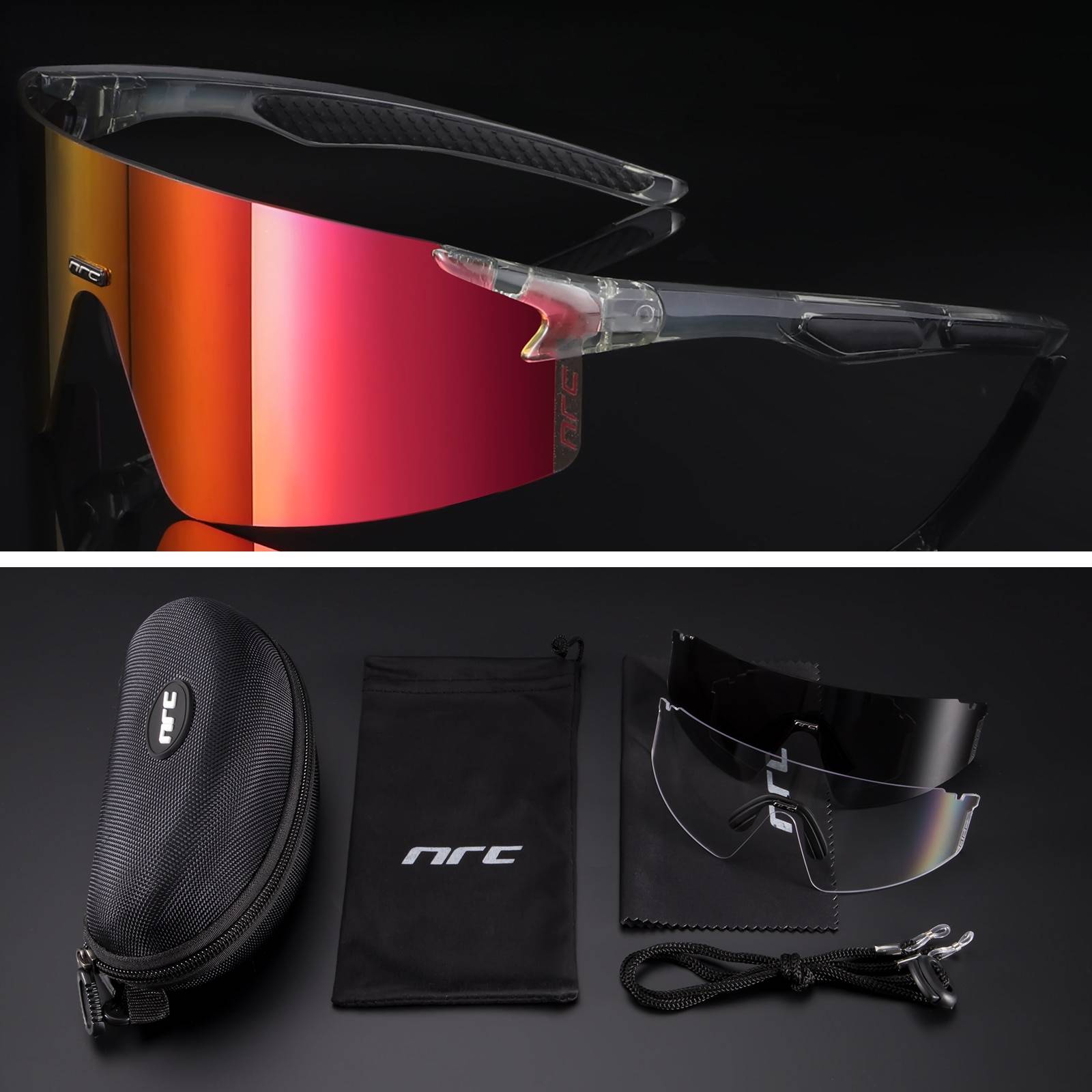 Techwear UV400 Cycling Sunglasses TR90 Sports Bicycle Glasses MTB Mountain Bike Fishing Hiking Riding Eyewear for men women color: 06 Lenses Color: 3 lens 