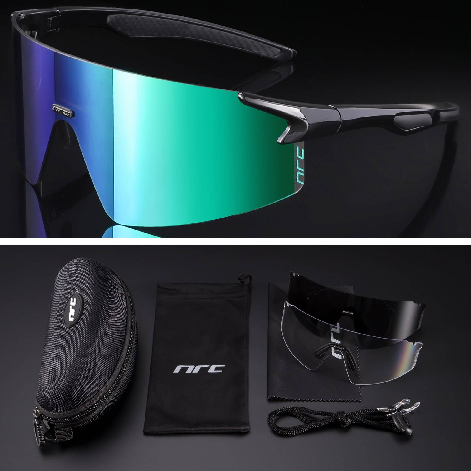 Techwear UV400 Cycling Sunglasses TR90 Sports Bicycle Glasses MTB Mountain Bike Fishing Hiking Riding Eyewear for men women color: 03 Lenses Color: 3 lens 