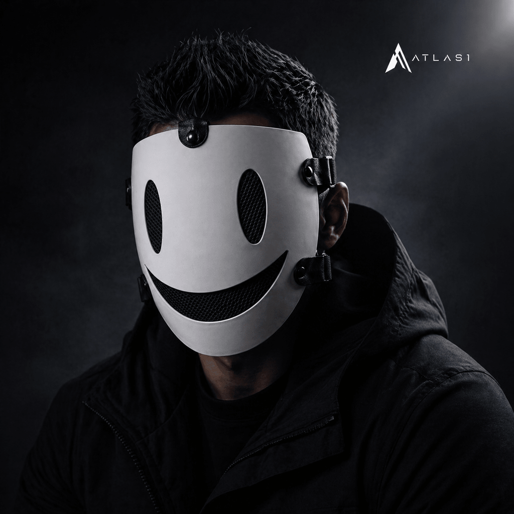 Techwear Anime Smile Face Cosplay Mask