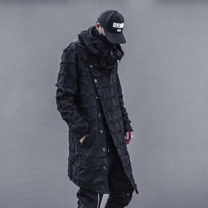 Techwear Hooded Lightweight Windbreaker Coat Men