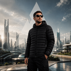Techwear Lightweight Windproof Cotton Jacket Men