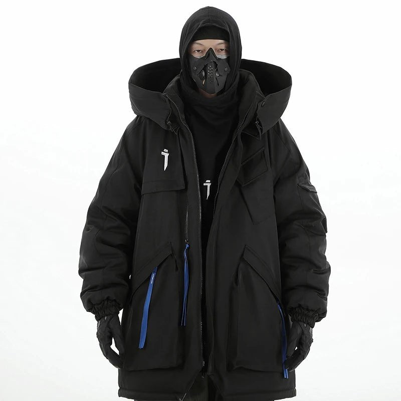 Techwear Utility Multi Pocket Parka Streetwear Jacket
