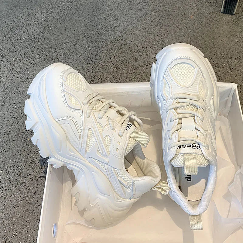 Techwear Women Platform Chunky Sneakers