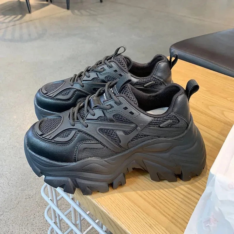 Techwear Women Platform Chunky Sneakers