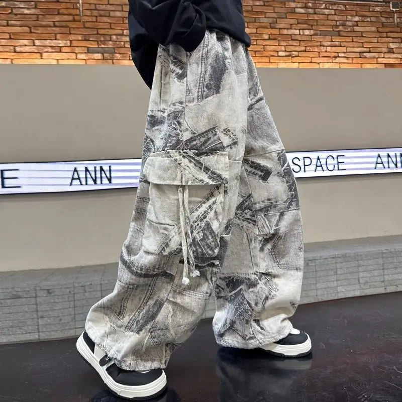 Teen Boys Comfortable Straight Cargo Pants