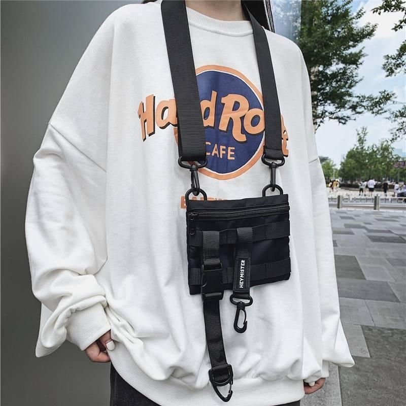 Unisex Streetwear Techwear Tactical Waist Pack 
