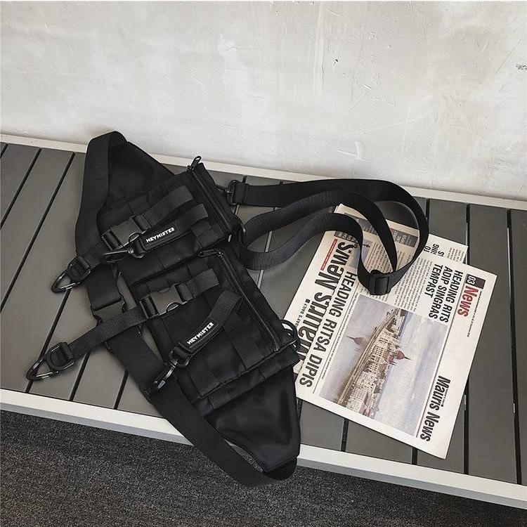 Unisex Streetwear Techwear Tactical Waist Pack 