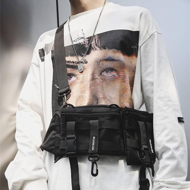 Unisex Streetwear Techwear Tactical Waist Pack 