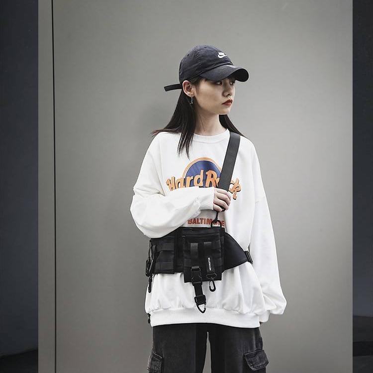 Unisex Streetwear Techwear Tactical Waist Pack 