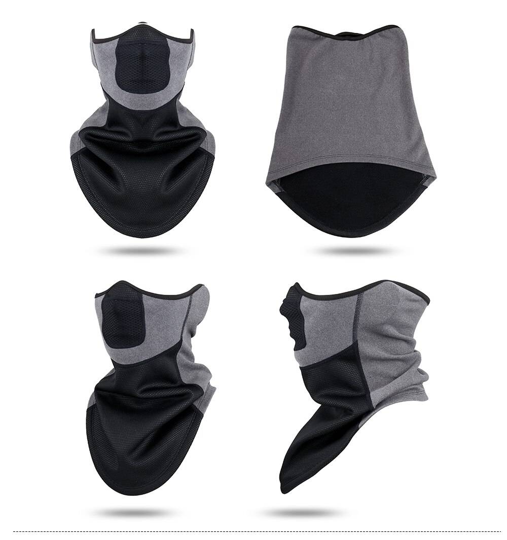 Winter Sport Warm Neck Scarf Gaiter Thermal Fleece Half Tube Face Mask Ear-Cover Snowboard Ski Cycling Hiking Bandana Men Women 