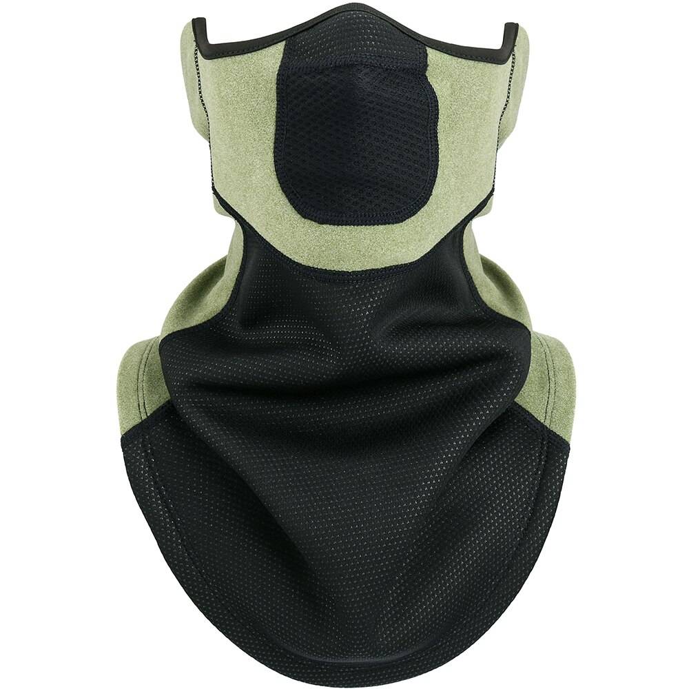 Winter Sport Warm Neck Scarf Gaiter Thermal Fleece Half Tube Face Mask Ear-Cover Snowboard Ski Cycling Hiking Bandana Men Women color: Mustard green Ships From: Outside US 