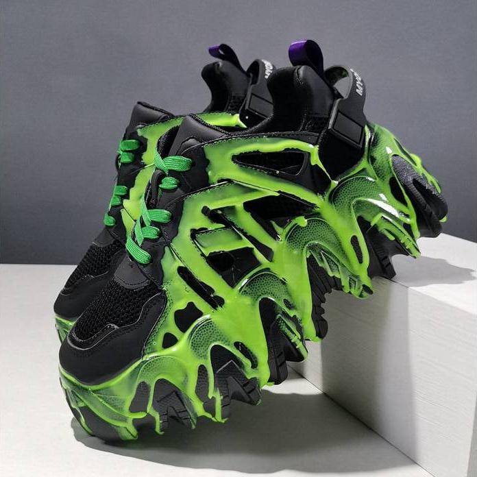 Women&#8217;s Cyber Punk Platform Sneakers 