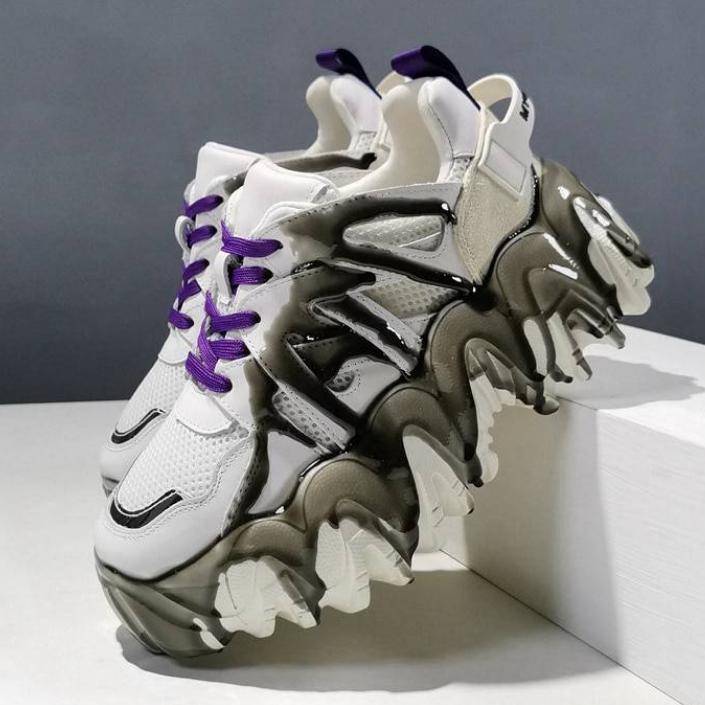 Women&#8217;s Cyber Punk Platform Sneakers 