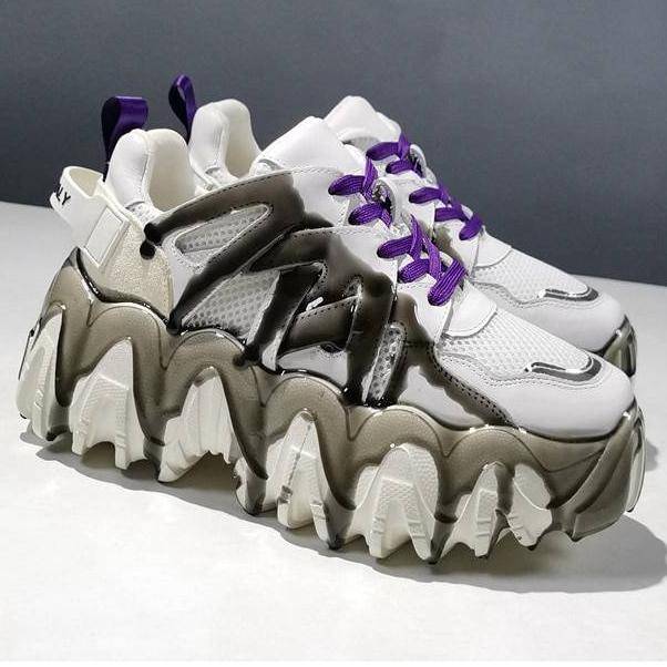 Women&#8217;s Cyber Punk Platform Sneakers 