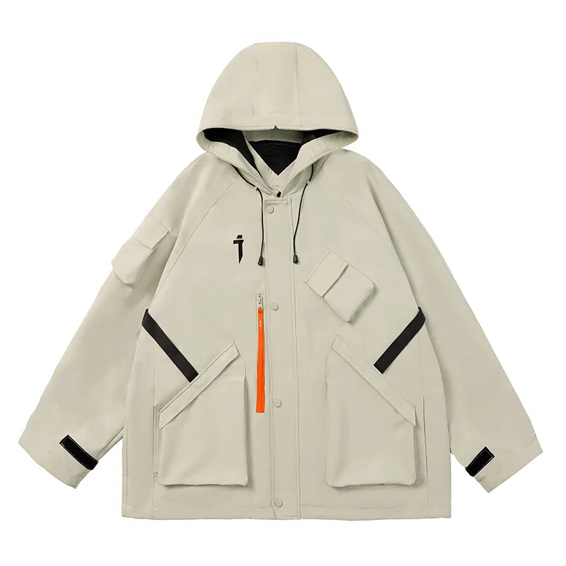 Women's Techwear Hooded Windbreaker Jacket