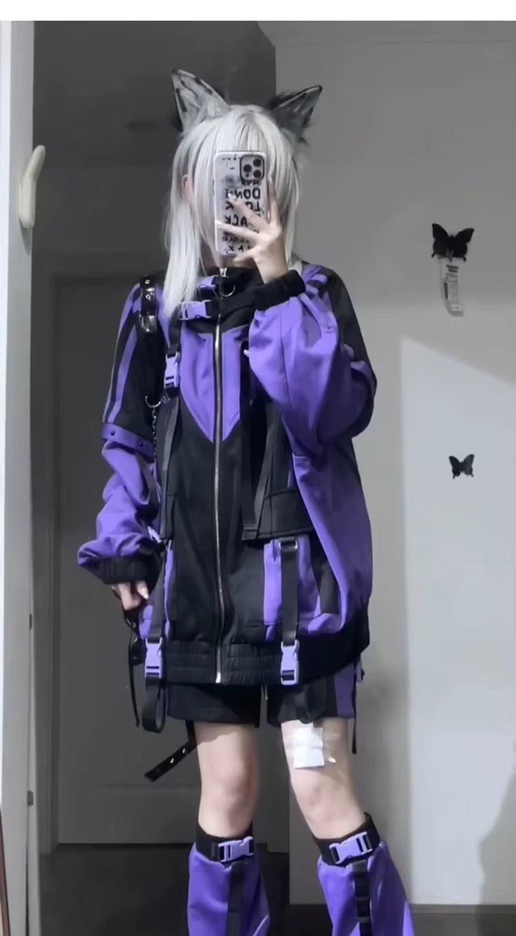 Women's Purple Techwear Jacket