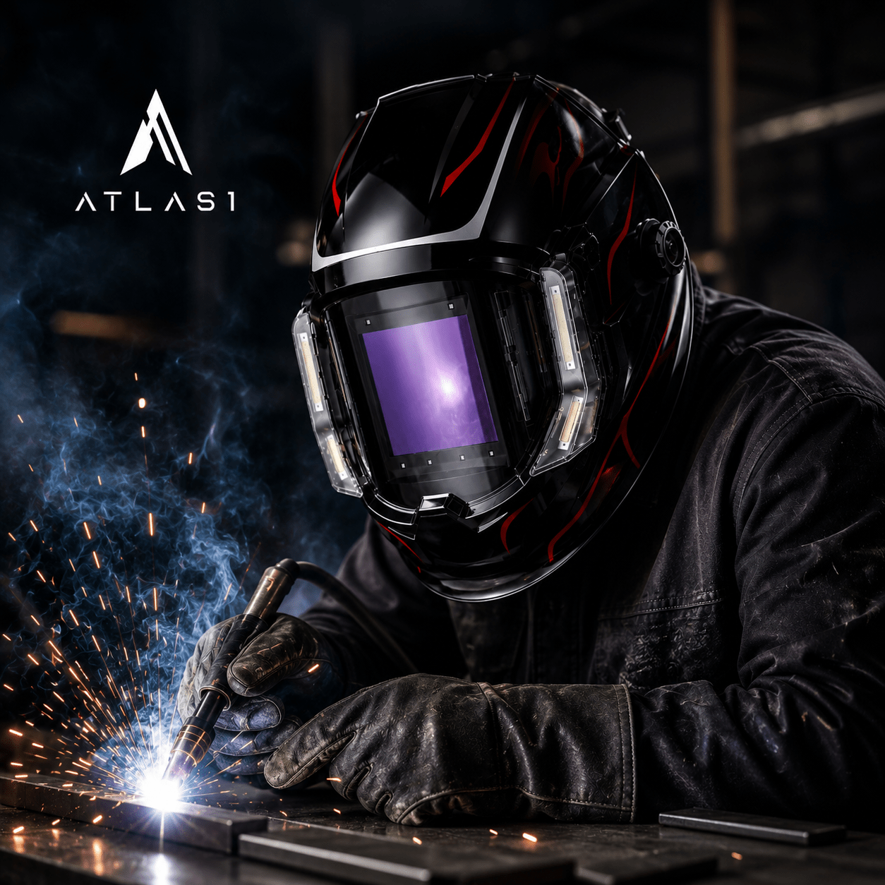 Auto Darkening Welding Helmet with Sensors - ATLAS 1