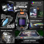 Auto Darkening Welding Helmet with Sensors - ATLAS 1 - Techwear Store