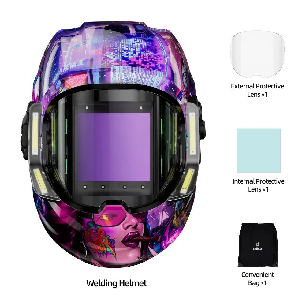 Auto Darkening Welding Helmet with Sensors - ATLAS 1 - Techwear Store