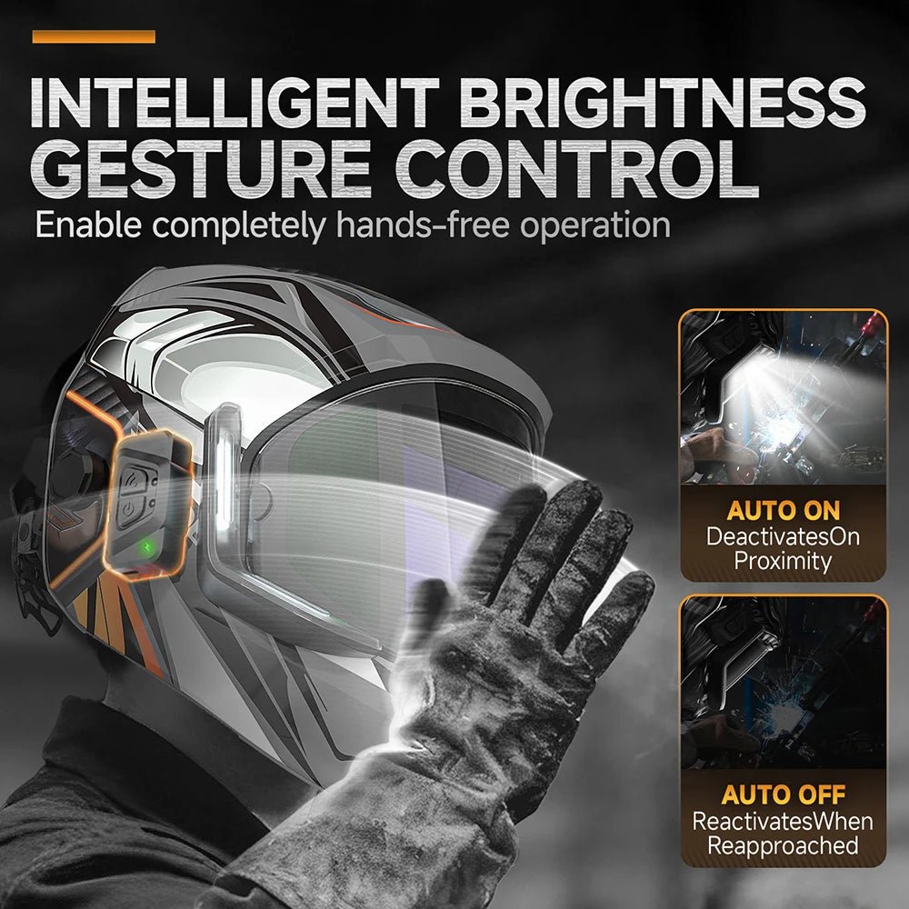 Auto Darkening Welding Helmet with Sensors - ATLAS 1 - Techwear Store