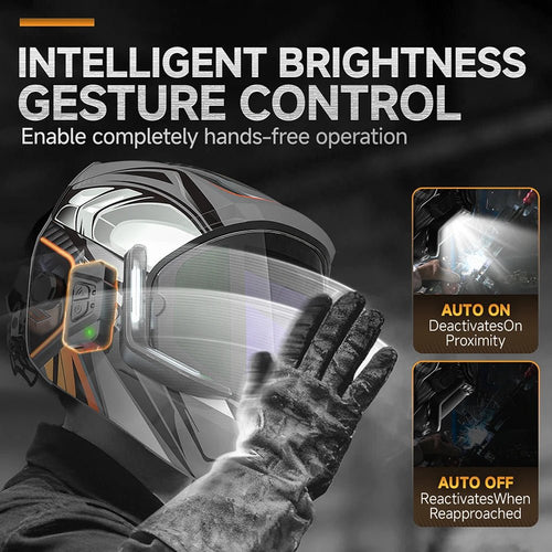 Auto Darkening Welding Helmet with Sensors