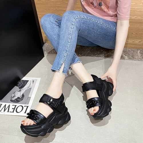 B00STS© Women's Chunky Platform Casual Techwear Sandals - ATLAS 1