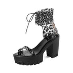 B4DB1TCH© Women's Neon Strap Chunky Techwear Sandals - ATLAS 1