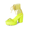 B4DB1TCH© Women's Neon Strap Chunky Techwear Sandals - ATLAS 1