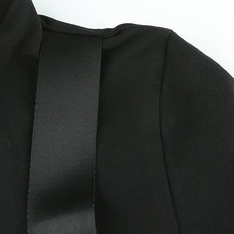 Black Harness Techwear Crop Top - ATLAS 1