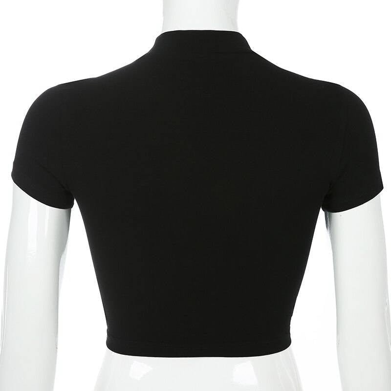Black Harness Techwear Crop Top - ATLAS 1