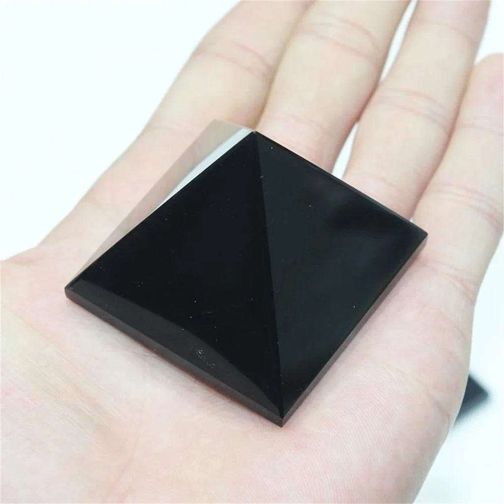 Black Obsidian Triangle Energy Stone - ATLAS 1