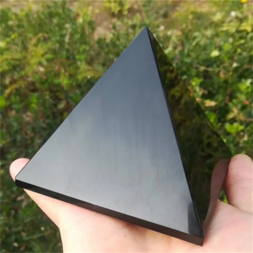 Black Obsidian Triangle Energy Stone - ATLAS 1