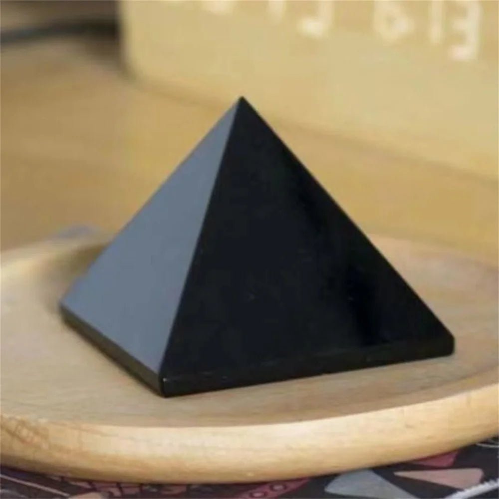 Black Obsidian Triangle Energy Stone - ATLAS 1