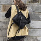 Black Tactical Straps Techwear Sling Bag - ATLAS 1